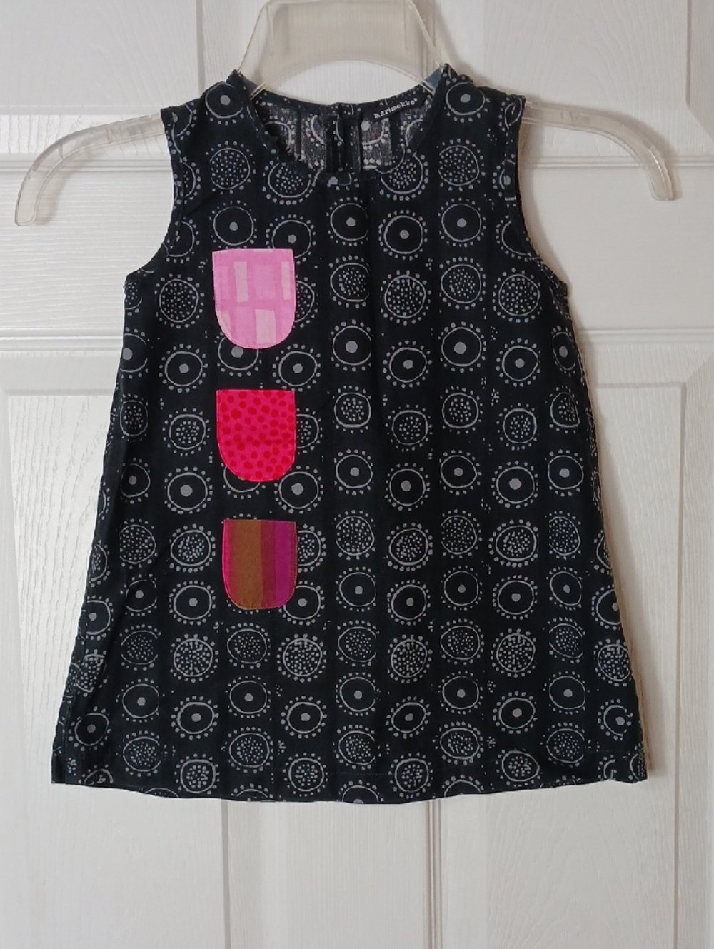 Marimekko Kurkistus Dress Finish Scandinavian Whimsical Playful Pockets Size 2T